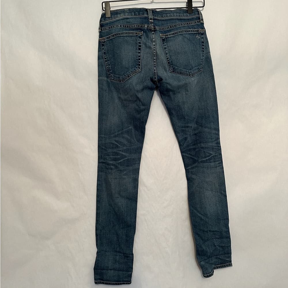 RAG & BONE JEAN Ripped Perry Skinny Jeans Distressed Denim Size 24 - Thumbnail 4