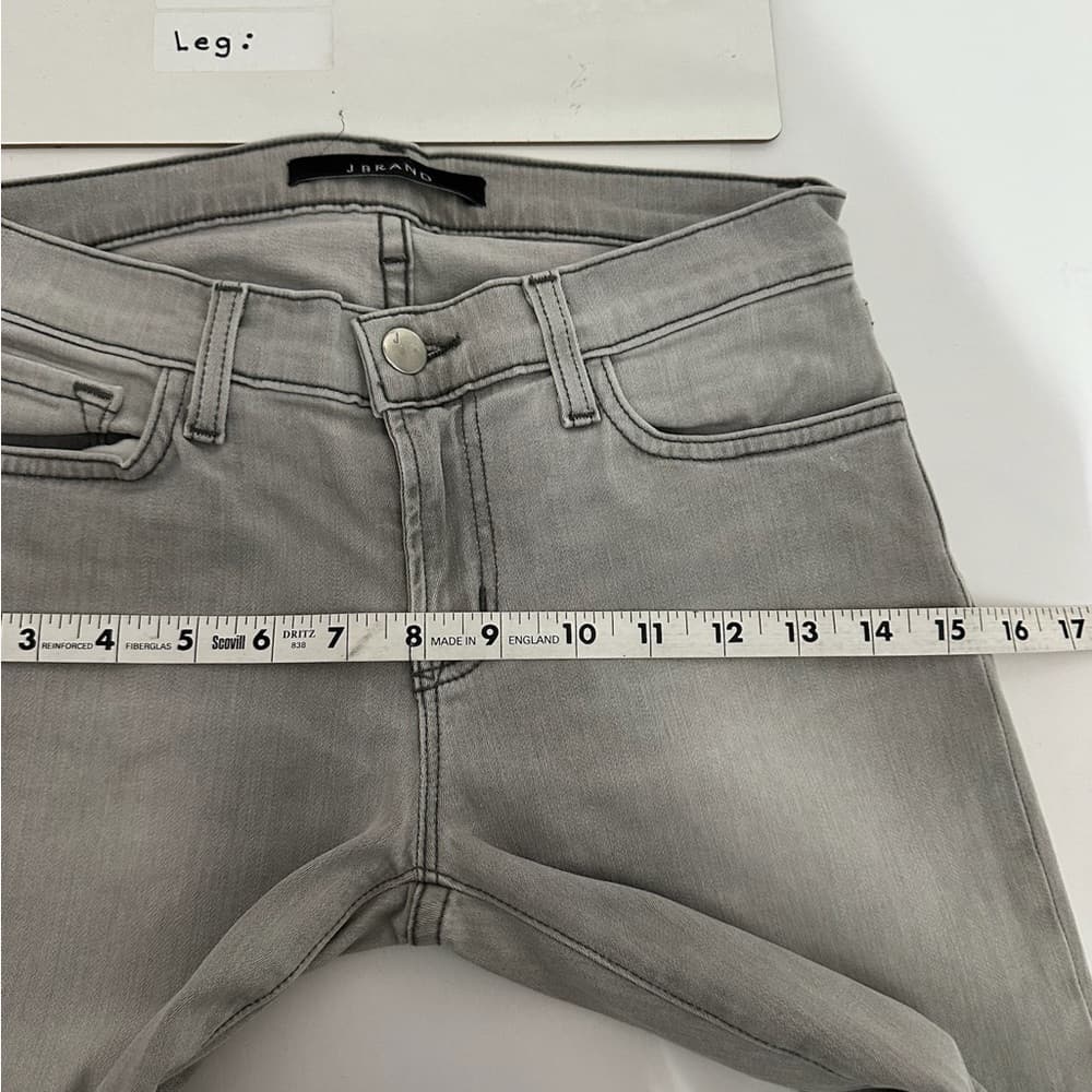 J Brand Grey Skinny Fit Denim Jeans Women’s Size 25 Preppy Coastal Neutral Gray - Thumbnail 9