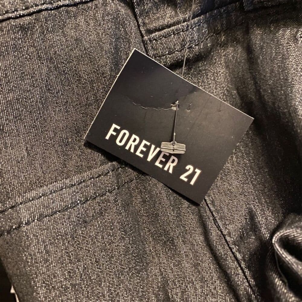 NWT Forever 21 Dark Wash Denim Jeans Skinny Fit Size 29 Y2K Stretch Zip Fly - Thumbnail 5
