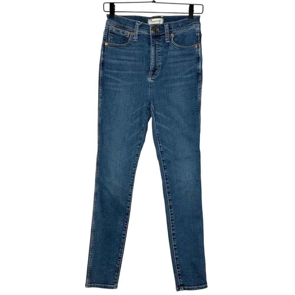 Madewell 10” High Rise Skinny Jeans Size 27 Classic Blue Wash - Thumbnail 16