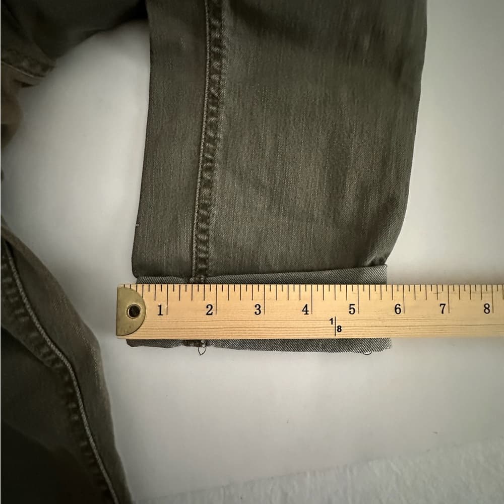 NWT Mossimo Skinny Premium Denim Olive Cargo Jeans Size 8 - Thumbnail 4
