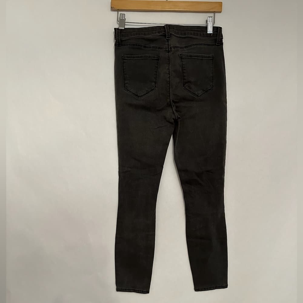 L'AGENCE Margot Skinny Dark "Black" Jean Ripped Style (Size 27) Distressed Chic - Thumbnail 8
