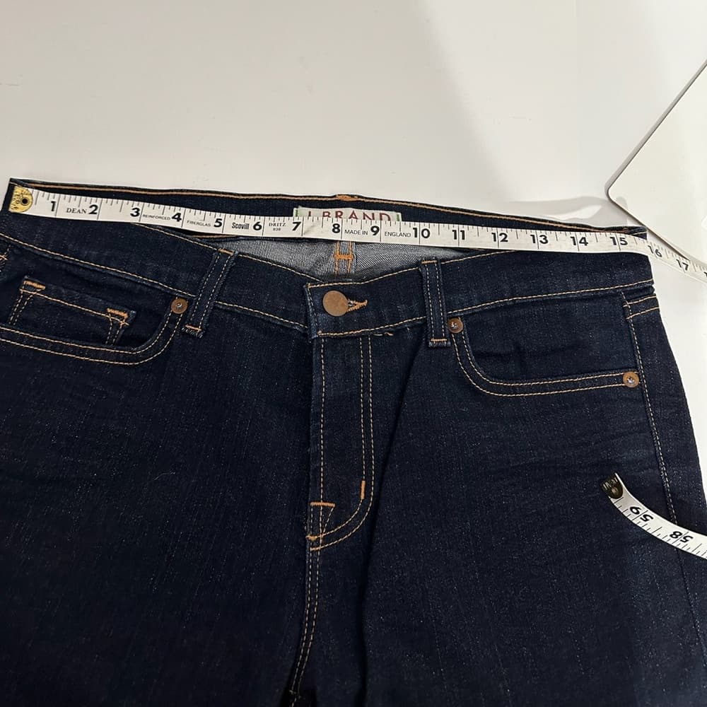 J Brand Skinny Leg Jeans Dark Wash Women’s Size 31 Classic Stretch Denim - Thumbnail 9