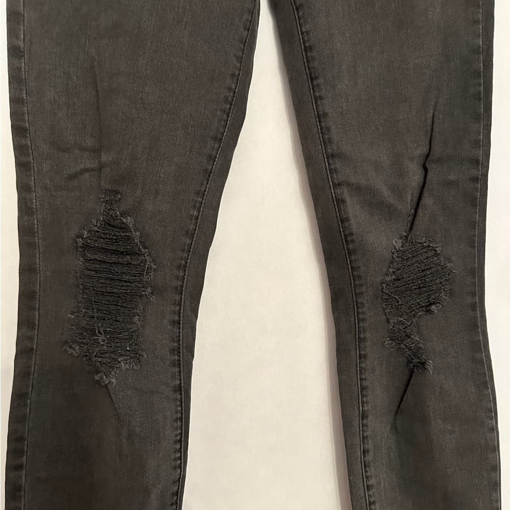 L'AGENCE Margot Skinny Dark "Black" Jean Ripped Style (Size 27) Distressed Chic - Thumbnail 11