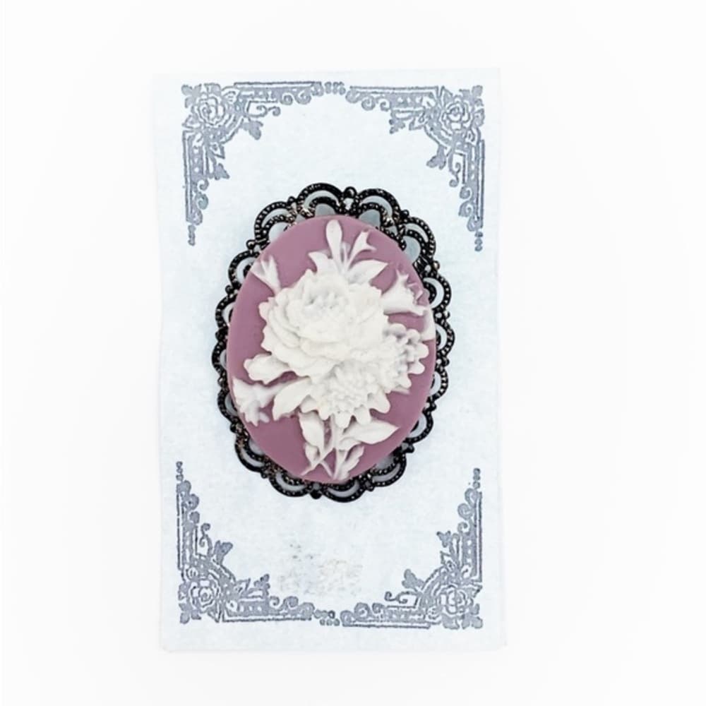 Handmade “Victorian” Style Resin Cameo Pin Brooch by Back to Classics Designs - Thumbnail 6