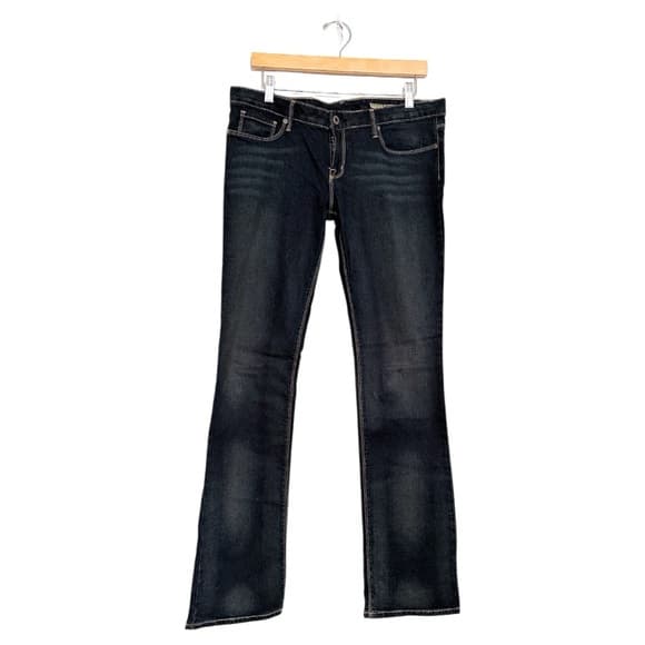 Chip & Pepper Stella Boot Cut Denim Jeans Dark Blue Wash Y2K Vintage Size 33 - Thumbnail 17