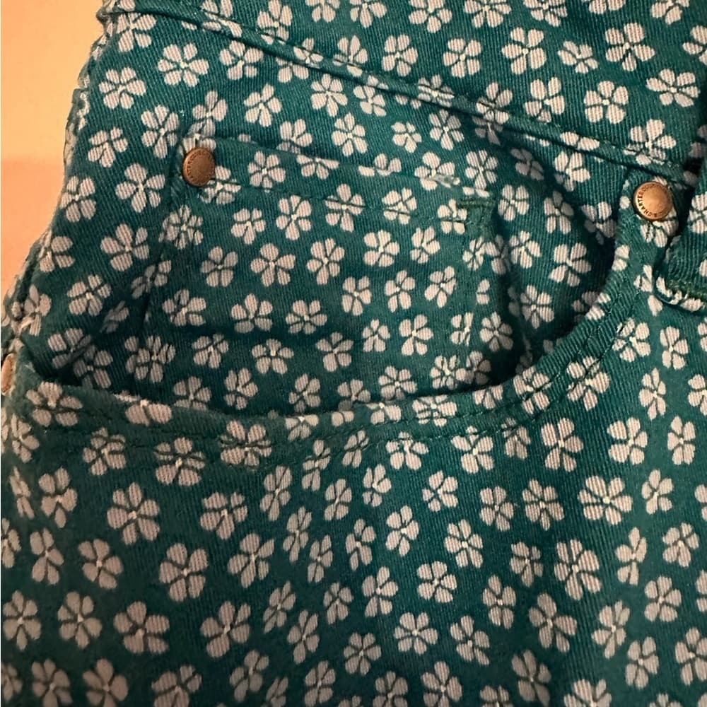 Charter Club Loretta Lexington Jeans Geometric Floral Print Sz 12 Tummy Control - Thumbnail 8