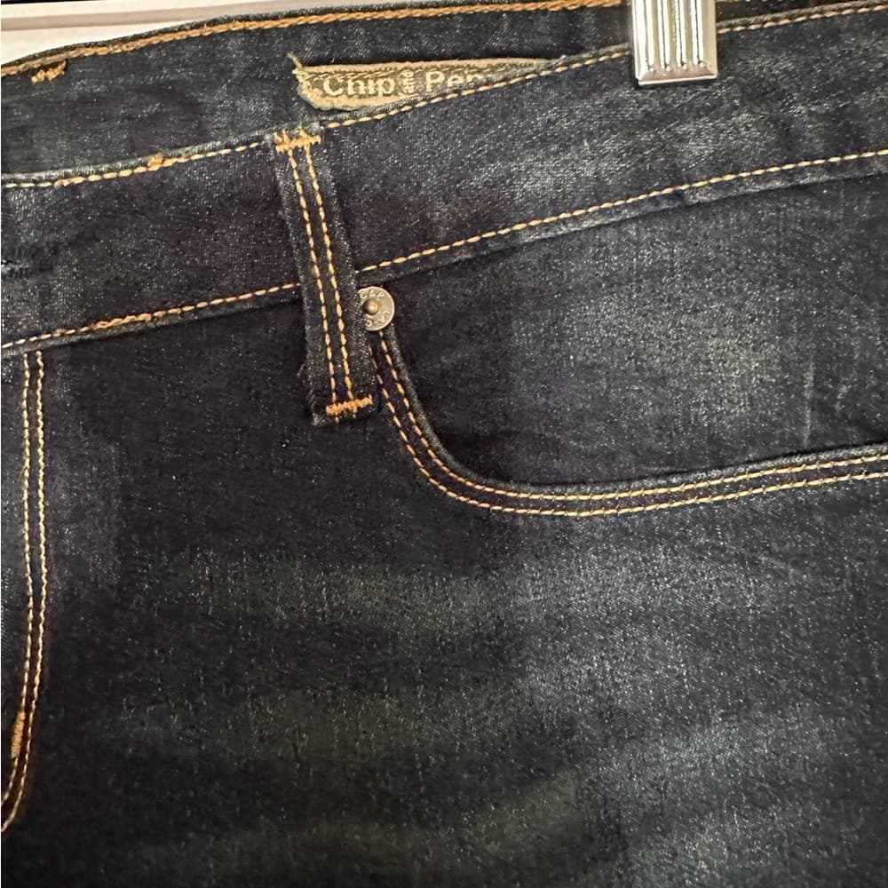 Chip & Pepper Stella Boot Cut Denim Jeans Dark Blue Wash Y2K Vintage Size 33 - Thumbnail 5
