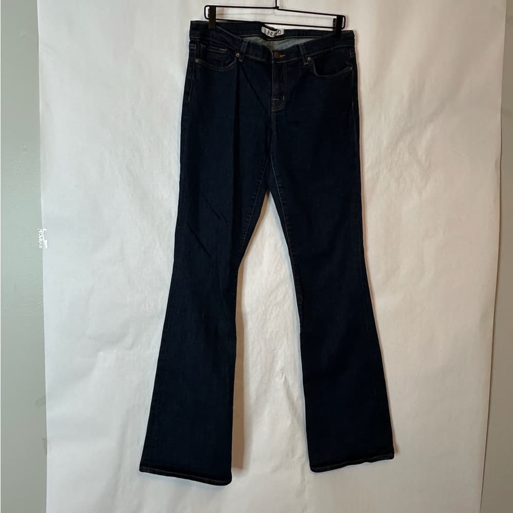 J Brand Dark Wash Bootcut Jeans Low Rise Women’s Size 32 Minimalist Classic