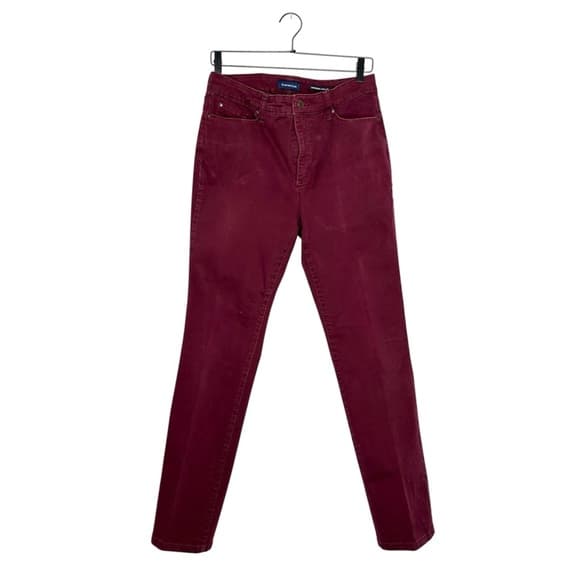 Charter Club Lexington Straight Cranberry Jeans Size 12 Coastal Preppy - Thumbnail 13