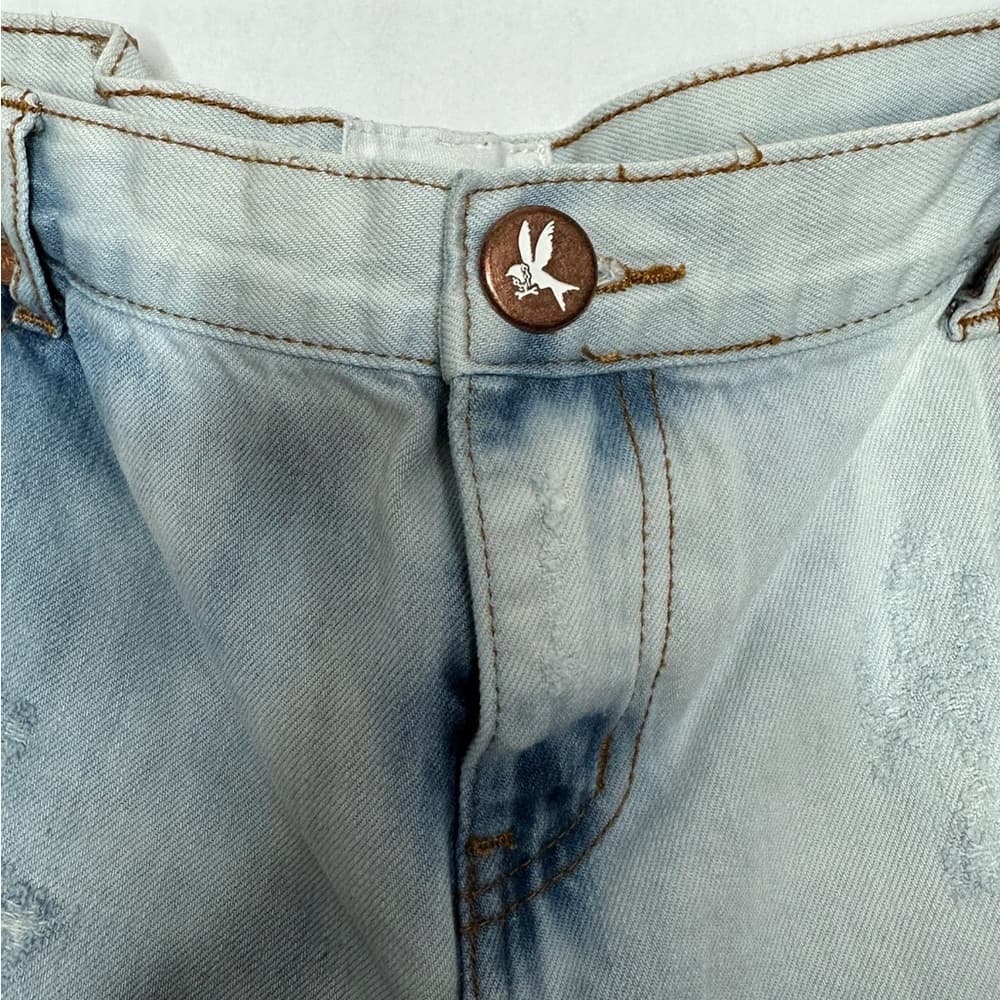 One by One Teaspoon Awesome Baggies Distressed Light Jeans Grunge Y2K Size 31 - Thumbnail 3