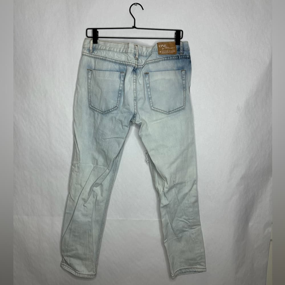 One by One Teaspoon Awesome Baggies Distressed Light Jeans Grunge Y2K Size 31 - Thumbnail 5