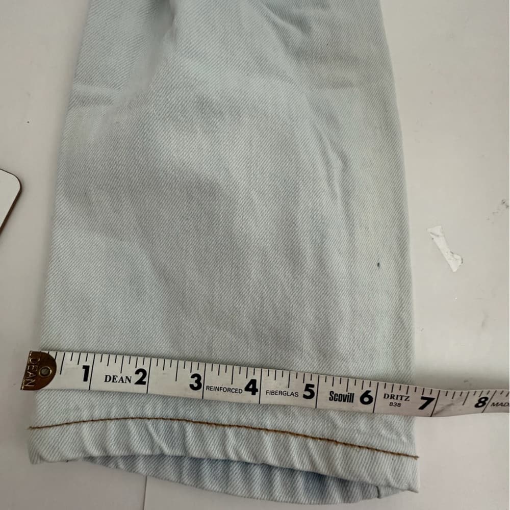 One by One Teaspoon Awesome Baggies Distressed Light Jeans Grunge Y2K Size 31 - Thumbnail 14