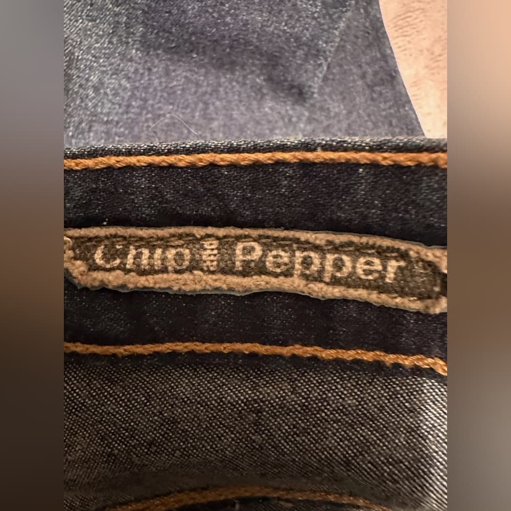 Chip & Pepper Stella Boot Cut Denim Jeans Dark Blue Wash Y2K Vintage Size 33 - Thumbnail 9