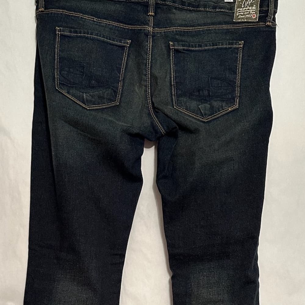 Chip & Pepper Stella Boot Cut Denim Jeans Dark Blue Wash Y2K Vintage Size 33 - Thumbnail 12