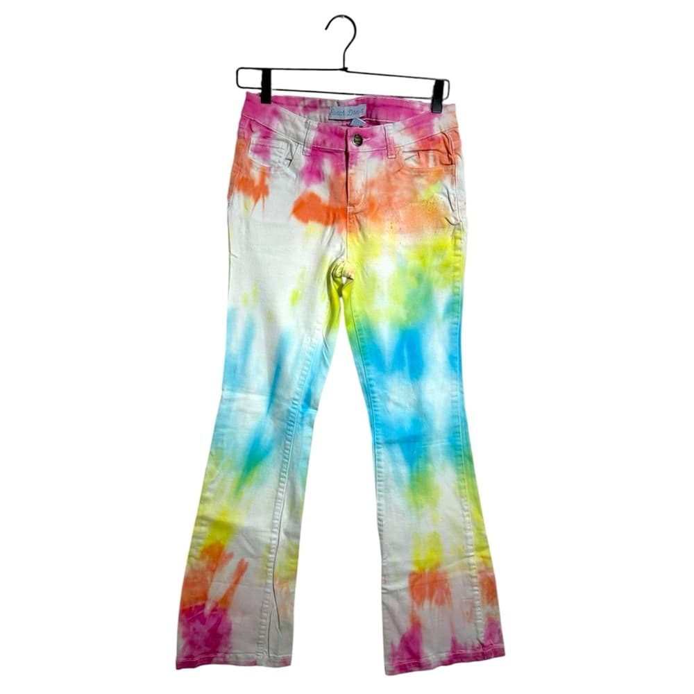 Ranch Dress’n Tie Dye Jeans Rainbow Size 9 Juniors Y2K Festival Rodeo - Thumbnail 13