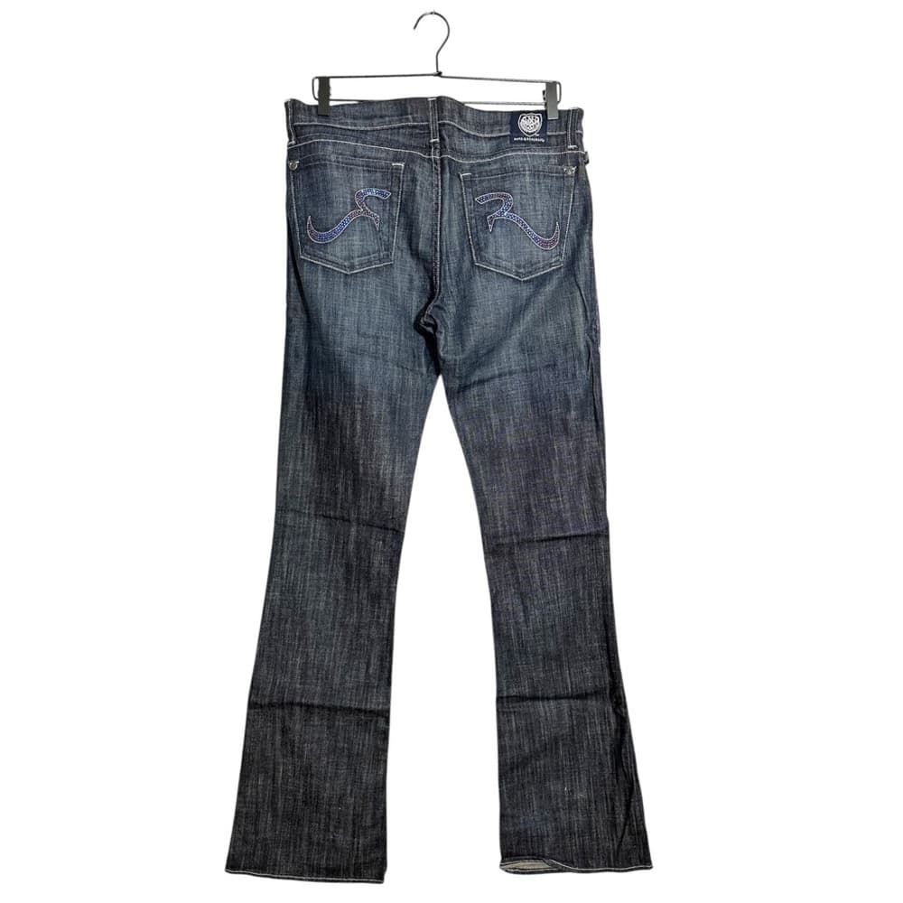 Rock & Republic Original Kasandra Rhinestone Logo Bootcut Jeans Size 31 Y2K - Thumbnail 16