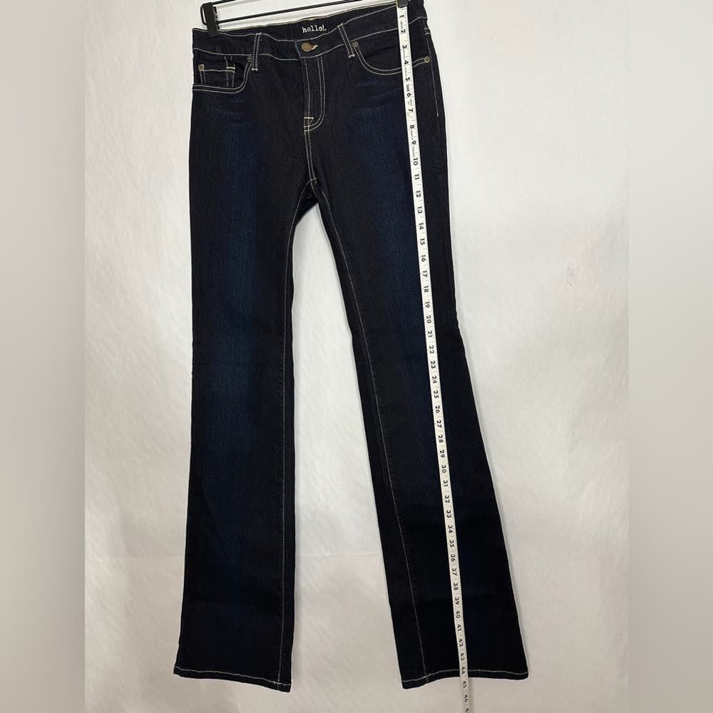 Hello! Skinny Jeans Dark Wash Denim Pants Size 30 Made in Los Angeles - Thumbnail 9