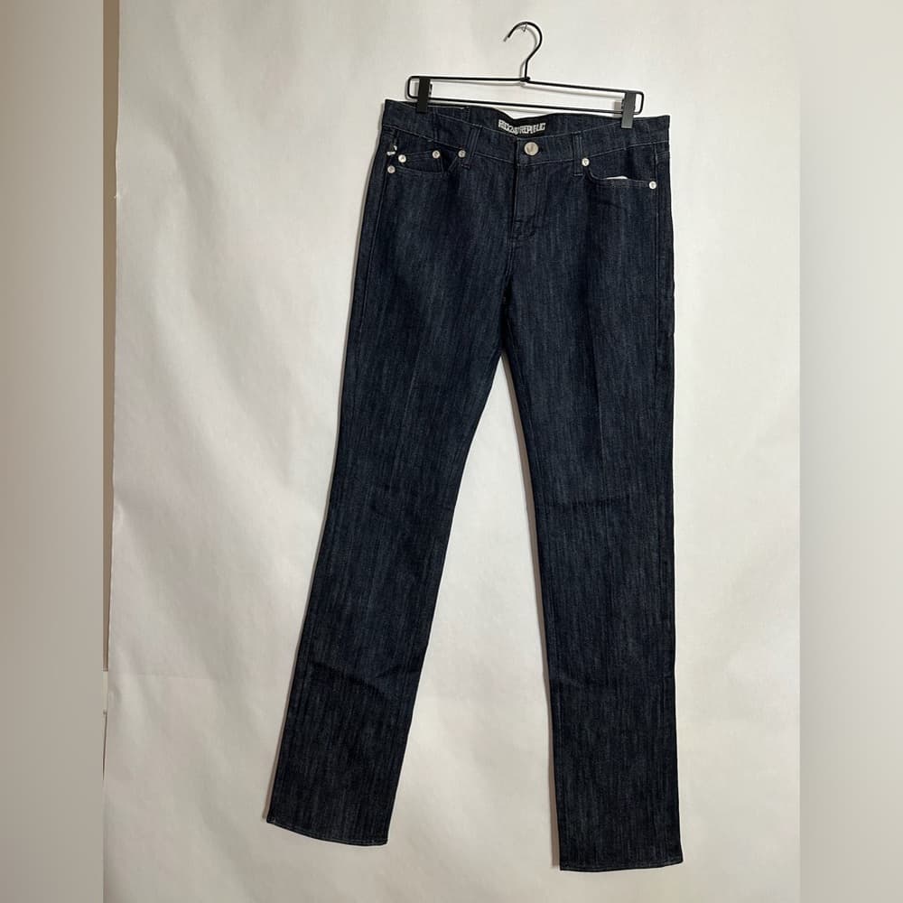 Rock & Republic Original Dark Wash Cosbie Straight Leg Jeans Size 32 Y2K