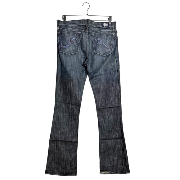 Rock & Republic Original Kasandra Rhinestone Logo Bootcut Jeans Size 31 Y2K - Thumbnail 17