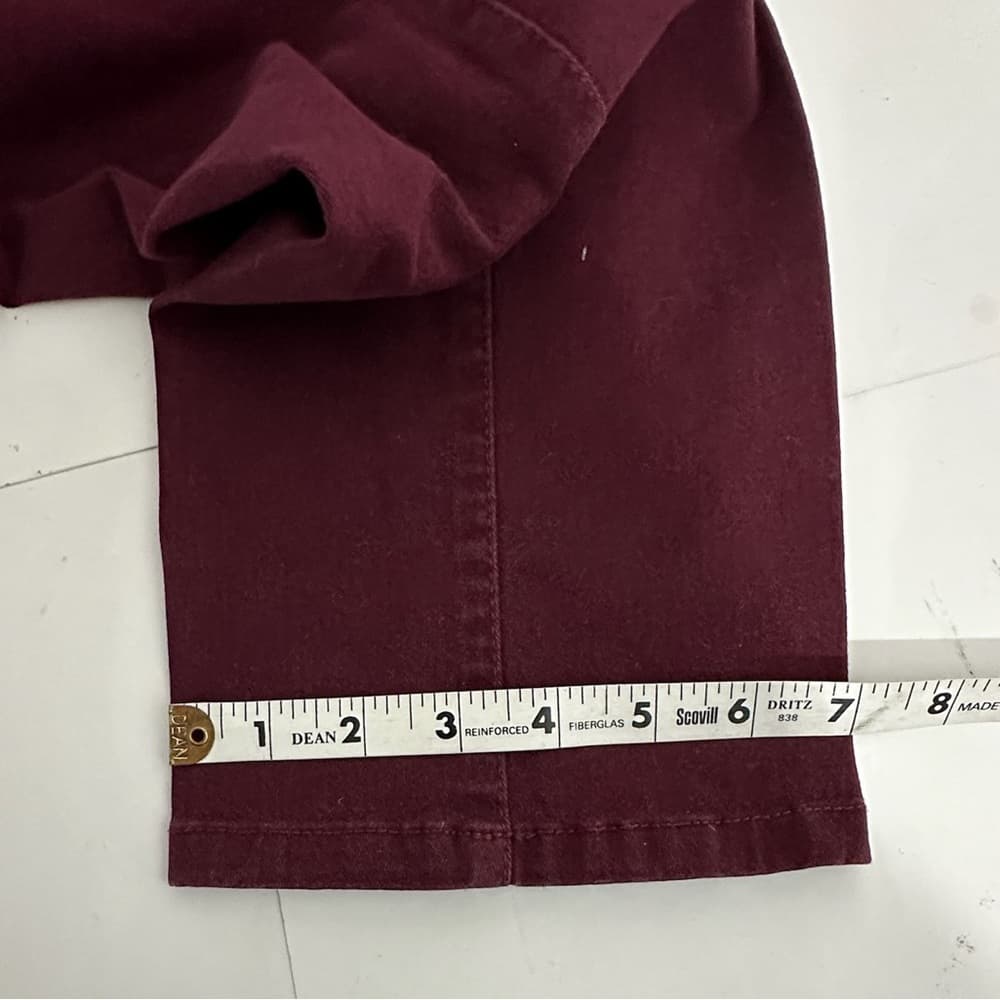 Charter Club Lexington Straight Cranberry Jeans Size 12 Coastal Preppy - Thumbnail 7
