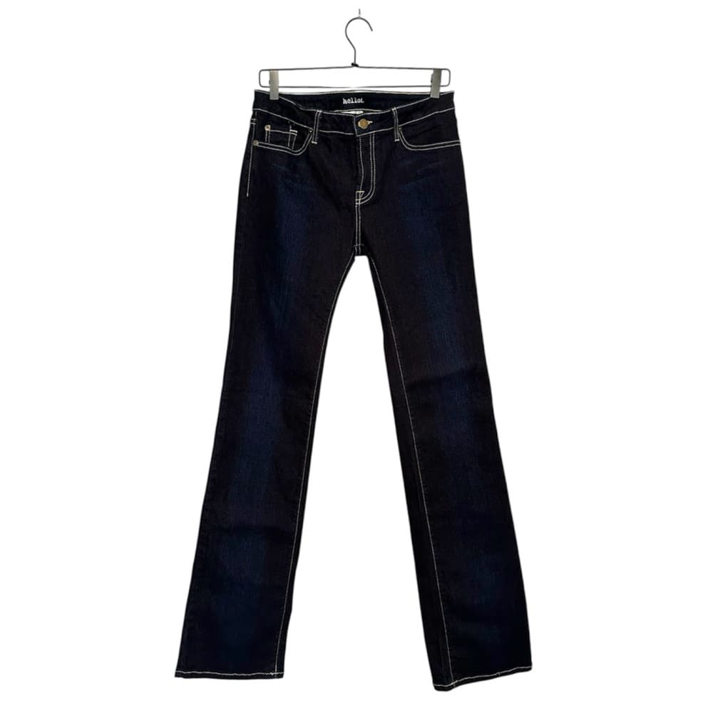 Hello! Skinny Jeans Dark Wash Denim Pants Size 30 Made in Los Angeles - Thumbnail 14