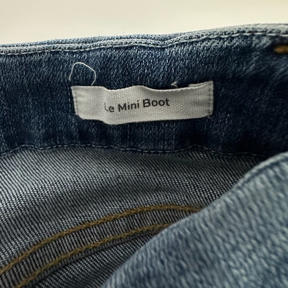 Frame Denim Le Mini Boot Medium Blue Wash Jeans Size 24 - Thumbnail 11