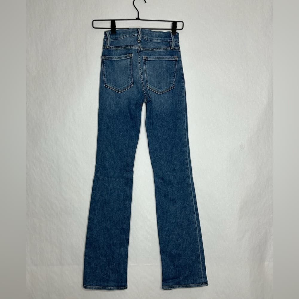 Frame Denim Le Mini Boot Medium Blue Wash Jeans Size 24 - Thumbnail 3