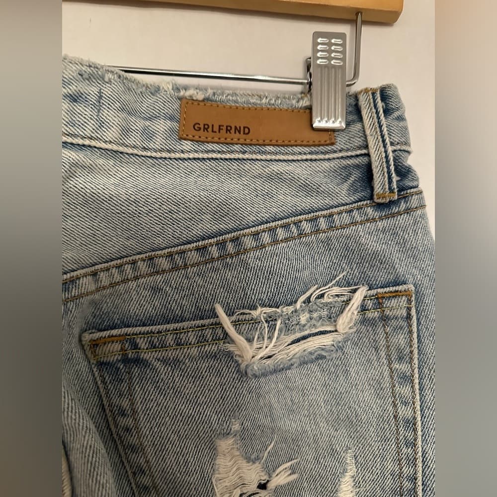 GRLFRND Revolve Karolina High Rise Denim E Street Distressed Skinny Jeans Sz 25 - Thumbnail 12