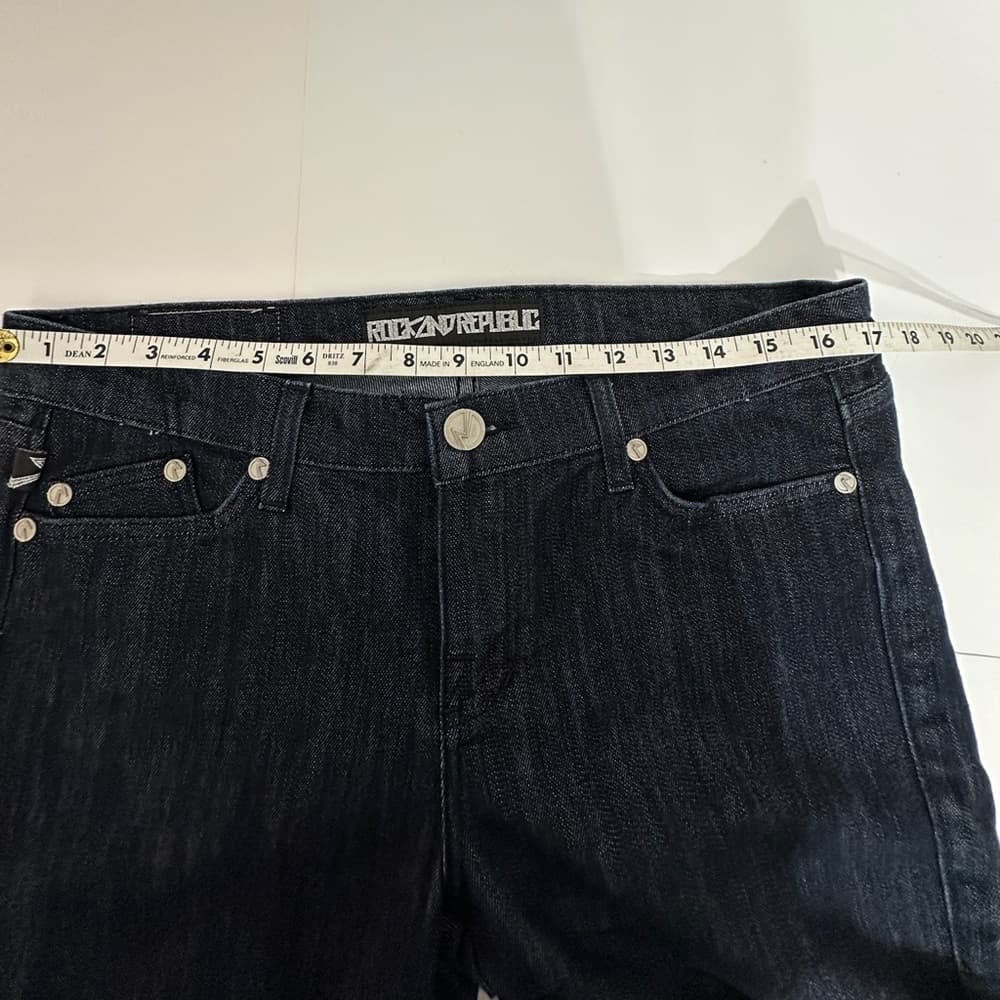 Rock & Republic Original Dark Wash Cosbie Straight Leg Jeans Size 32 Y2K - Thumbnail 5