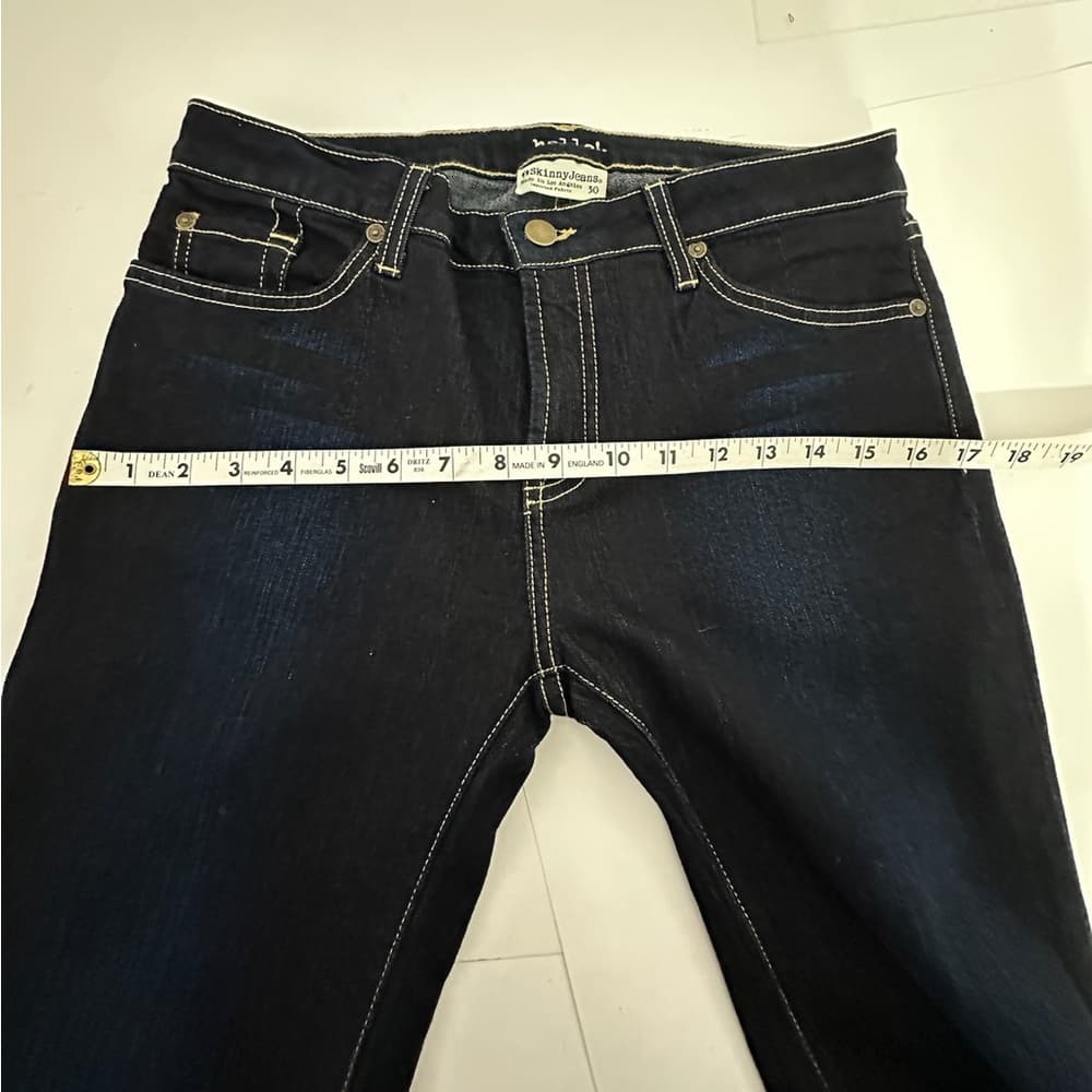 Hello! Skinny Jeans Dark Wash Denim Pants Size 30 Made in Los Angeles - Thumbnail 10