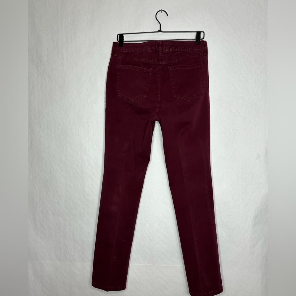 Charter Club Lexington Straight Cranberry Jeans Size 12 Coastal Preppy - Thumbnail 9