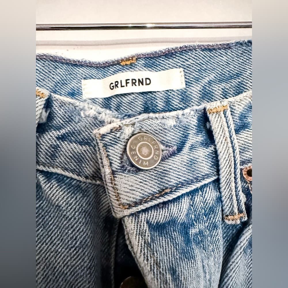 GRLFRND Revolve Karolina High Rise Denim E Street Distressed Skinny Jeans Sz 25 - Thumbnail 8