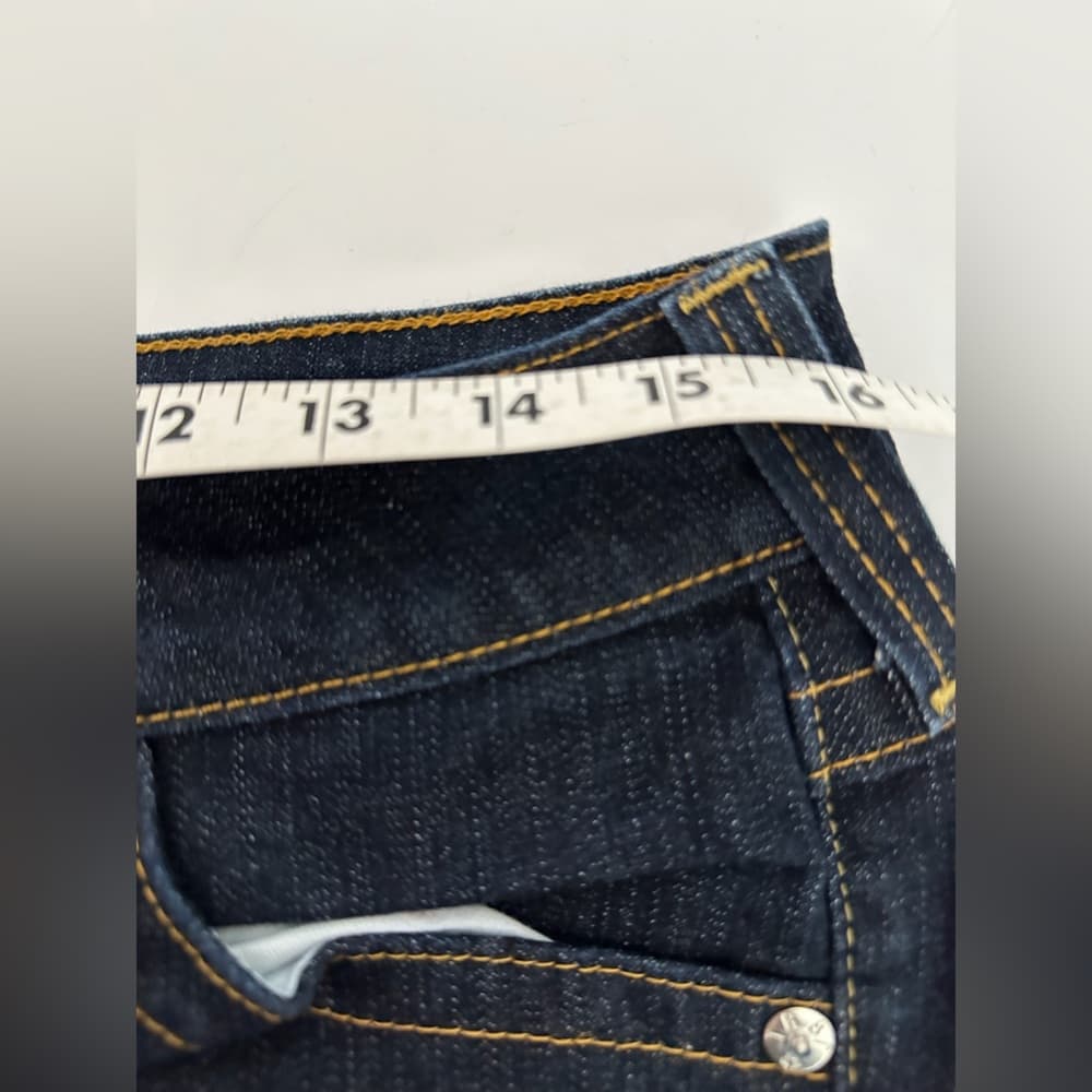 True Religion Vintage Y2K Dark Wash Flare Jeans Women’s 29 Low Rise Logo Pockets - Thumbnail 10