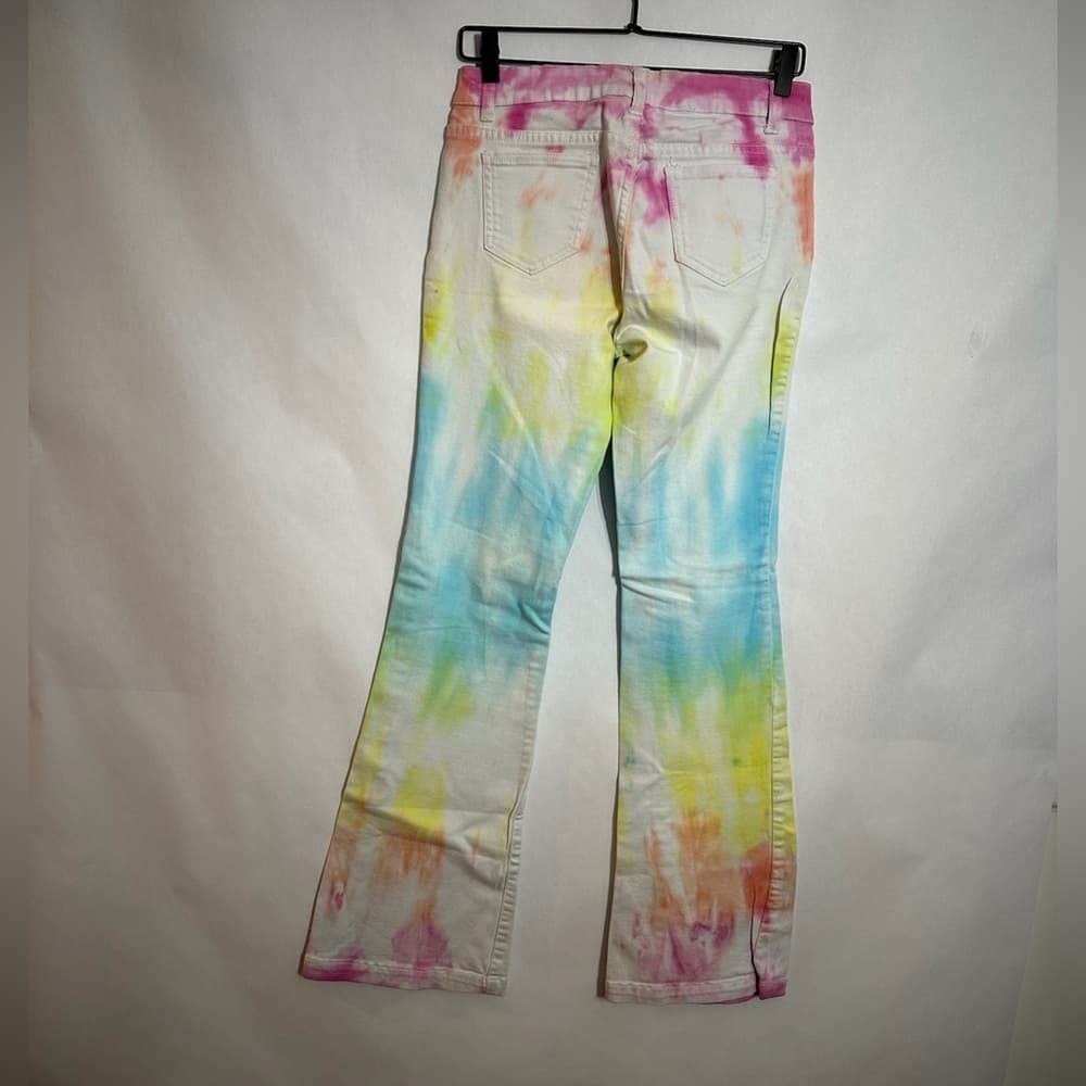 Ranch Dress’n Tie Dye Jeans Rainbow Size 9 Juniors Y2K Festival Rodeo - Thumbnail 5