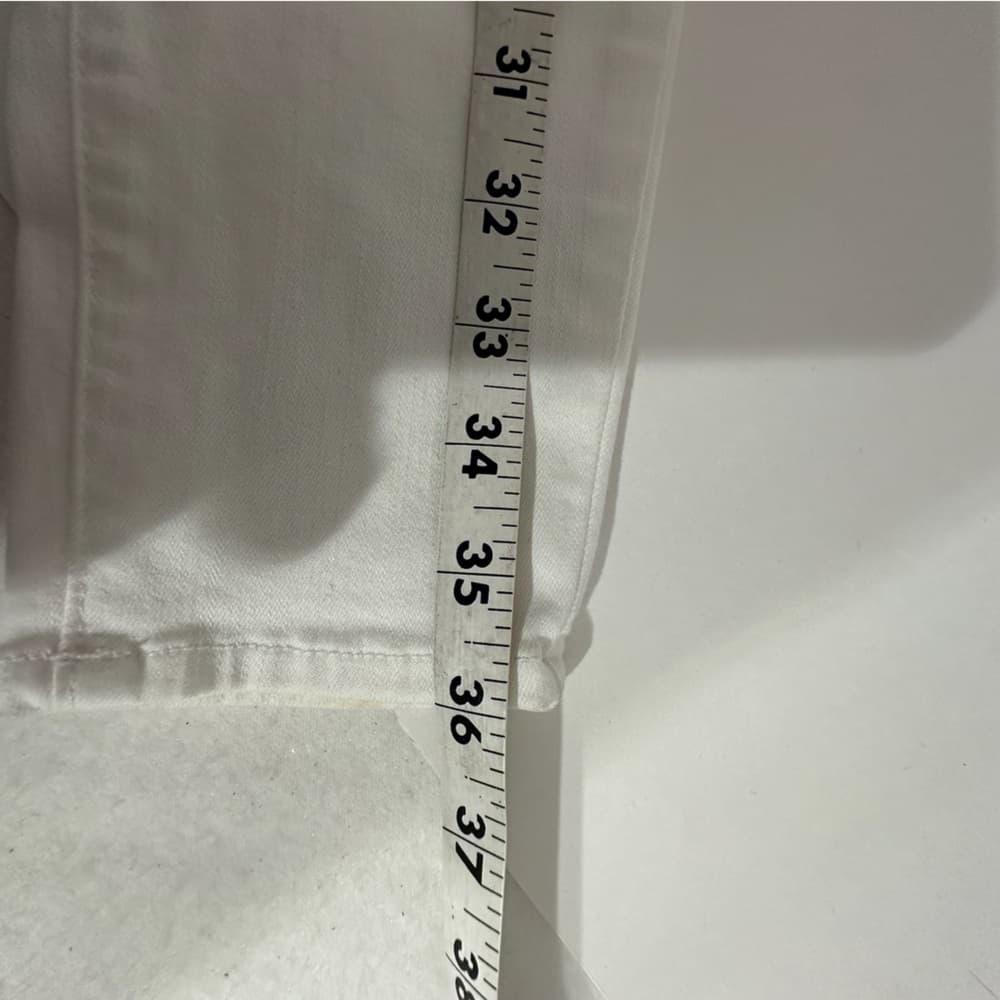 L'Agence White Blanc Peyton High-Rise Skinny Jeans w/ Double Waistband Size 24 - Thumbnail 6