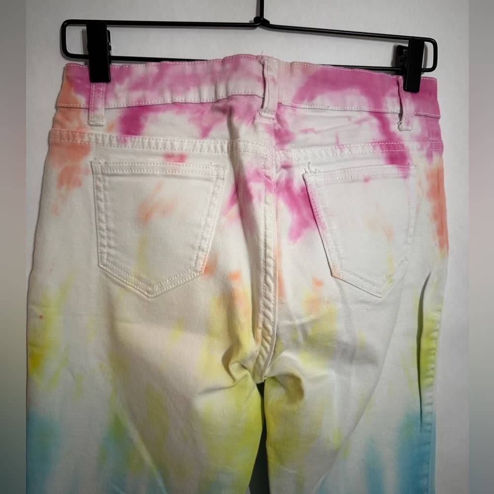 Ranch Dress’n Tie Dye Jeans Rainbow Size 9 Juniors Y2K Festival Rodeo - Thumbnail 4
