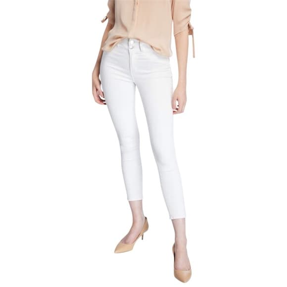 L'Agence White Blanc Peyton High-Rise Skinny Jeans w/ Double Waistband Size 24 - Thumbnail 16