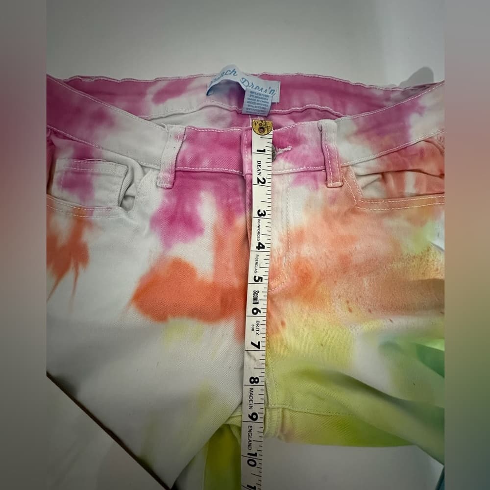 Ranch Dress’n Tie Dye Jeans Rainbow Size 9 Juniors Y2K Festival Rodeo - Thumbnail 8