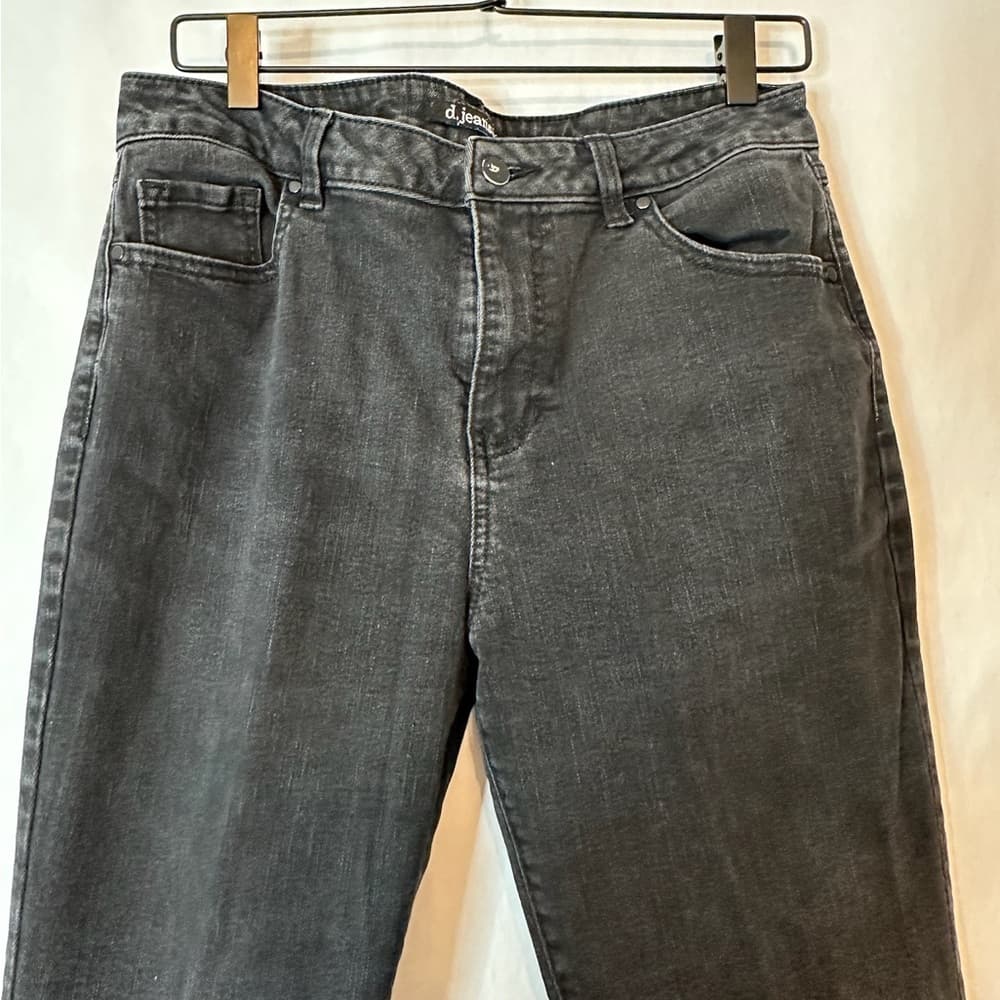 d.jeans Dark Almost Black Bootcut Stretch Jeans Women’s Size 12 Mid Rise Denim - Thumbnail 5
