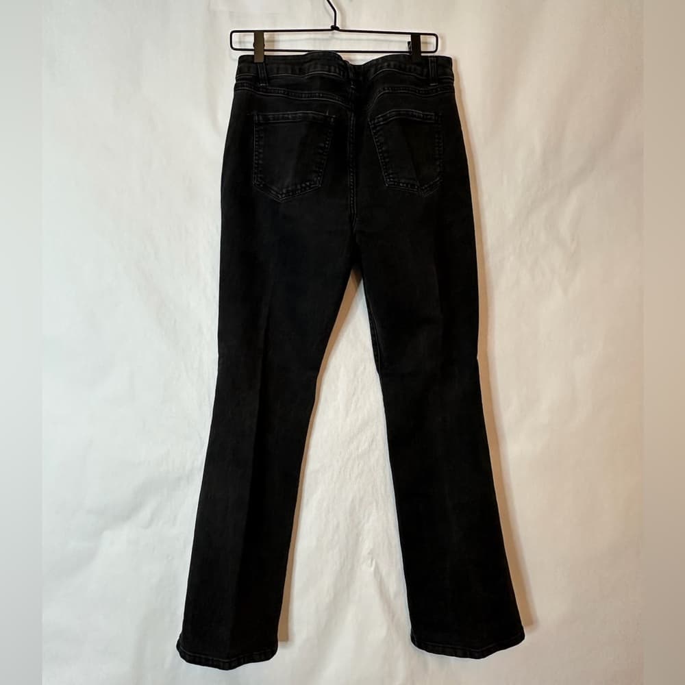 d.jeans Dark Almost Black Bootcut Stretch Jeans Women’s Size 12 Mid Rise Denim - Thumbnail 4