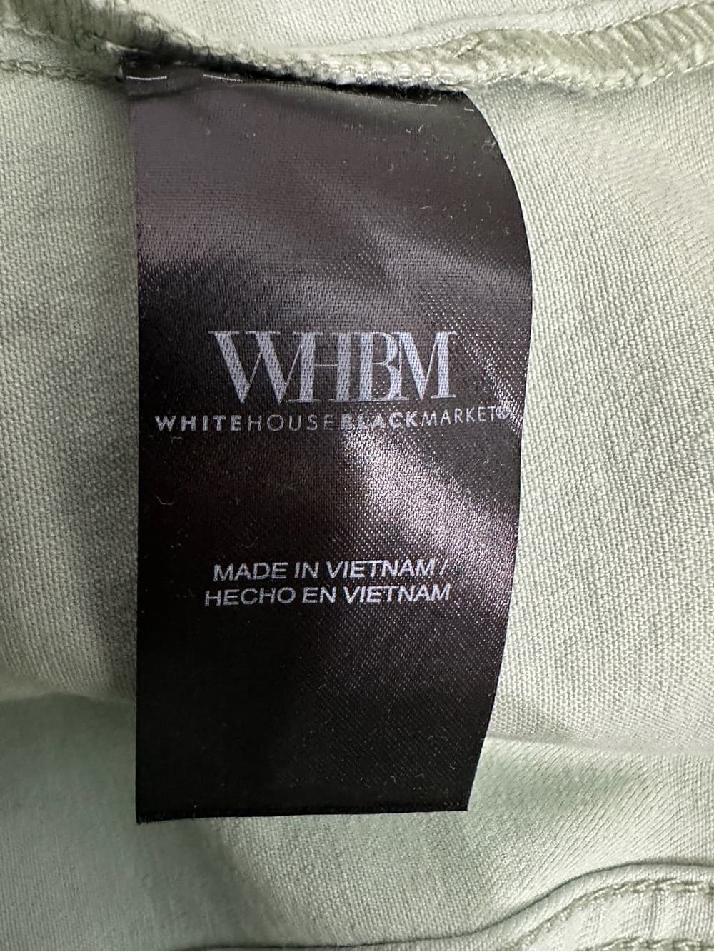 NWT White House Black Market Sage Mint Green Zip Front Jacket Small Minimalist - Thumbnail 11