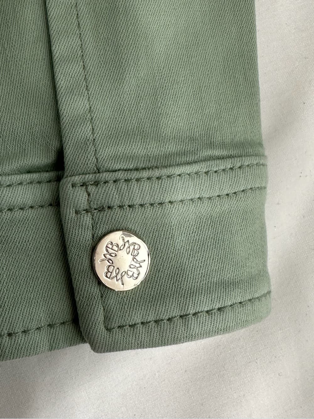 NWT White House Black Market Sage Mint Green Zip Front Jacket Small Minimalist - Thumbnail 2