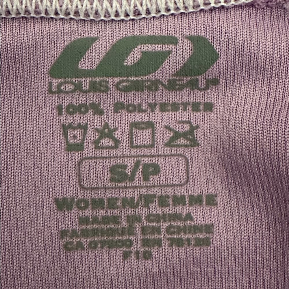 Louis Garneau Cycling Zip Up Light Purple Long Sleeve Performance Pullover Small - Thumbnail 4