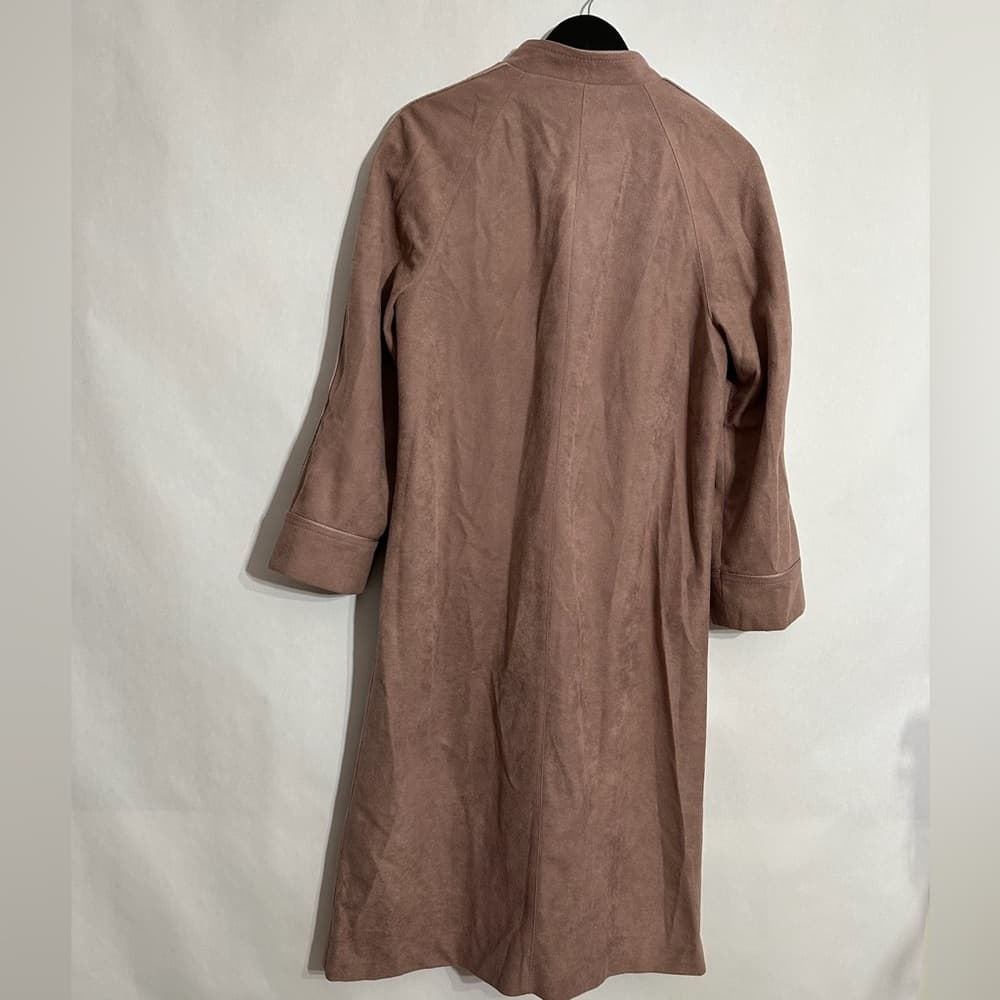 Forecaster of Boston Suede Mauve Blush Vintage Trench Coat Size 9/10 - Thumbnail 3
