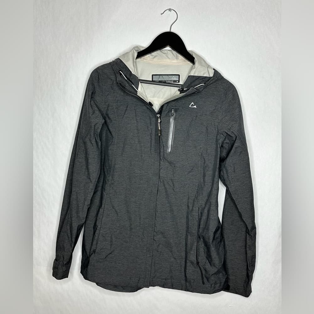 Paradox Gray Lightweight Hooded Windbreaker Jacket Full Zip Outdoor Medium - Thumbnail 5