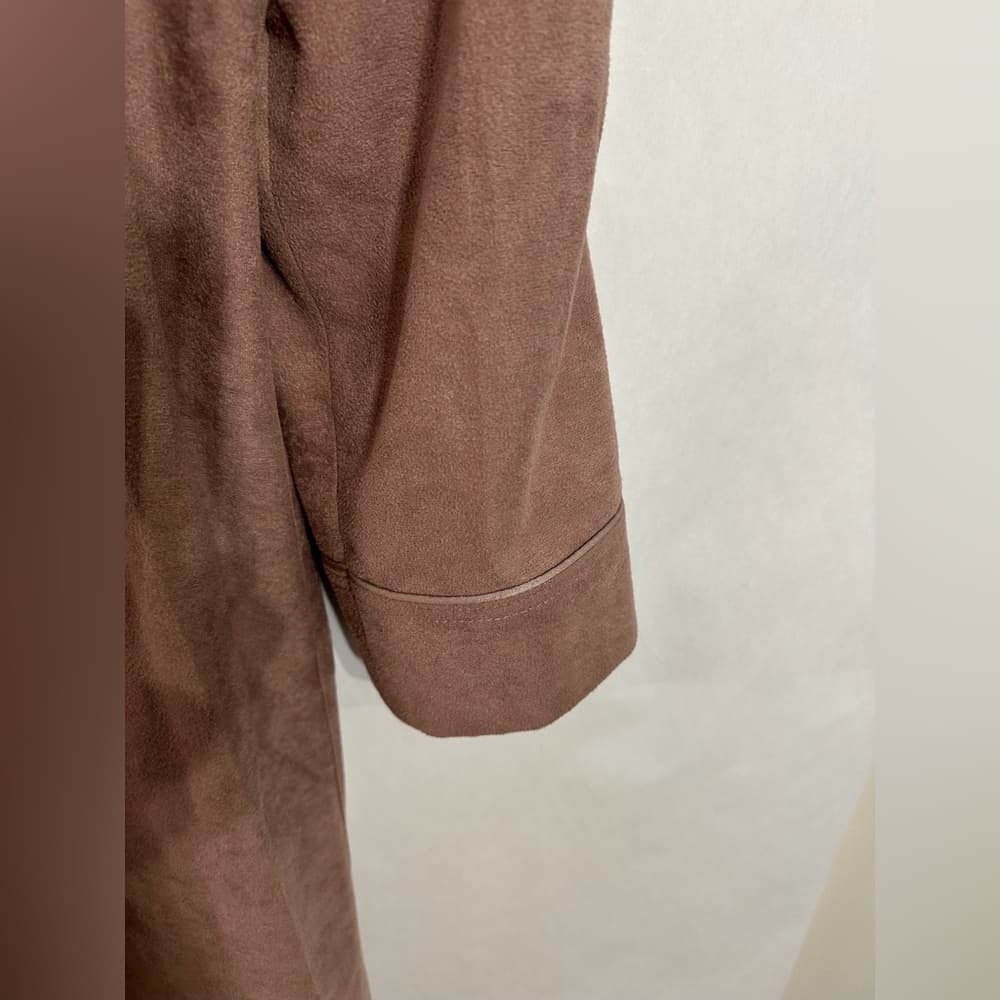 Forecaster of Boston Suede Mauve Blush Vintage Trench Coat Size 9/10 - Thumbnail 8