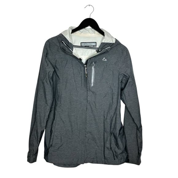 Paradox Gray Lightweight Hooded Windbreaker Jacket Full Zip Outdoor Medium - Thumbnail 16