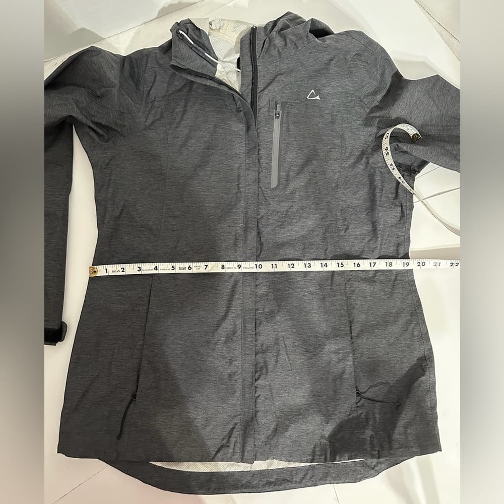 Paradox Gray Lightweight Hooded Windbreaker Jacket Full Zip Outdoor Medium - Thumbnail 13