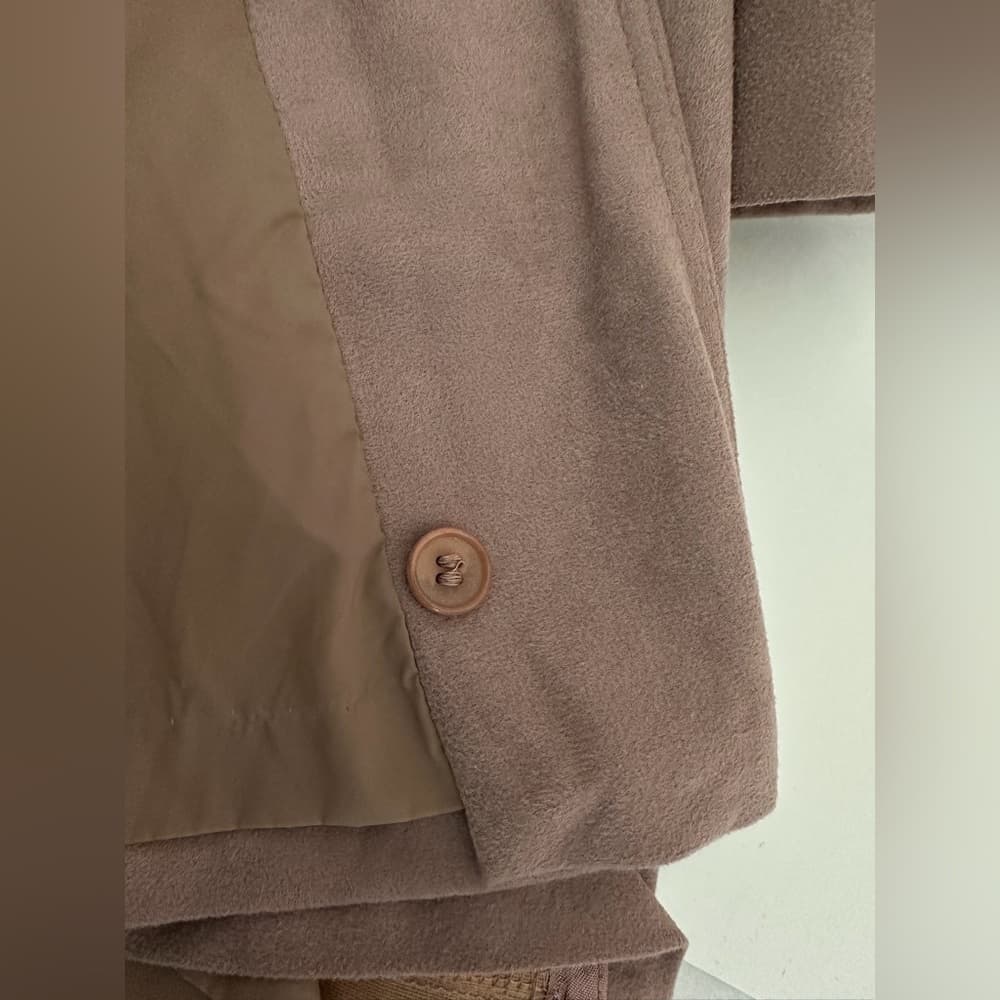 Forecaster of Boston Suede Mauve Blush Vintage Trench Coat Size 9/10 - Thumbnail 5